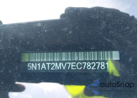 2014 Nissan Rogue Sl z USA, uszkodzony, nr VIN 5N1AT2MV7EC782781